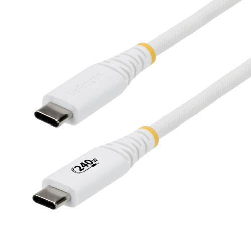 Cavo USB C Startech.Com S2CEPR2MW USB CABLE 240W Power Delivery White