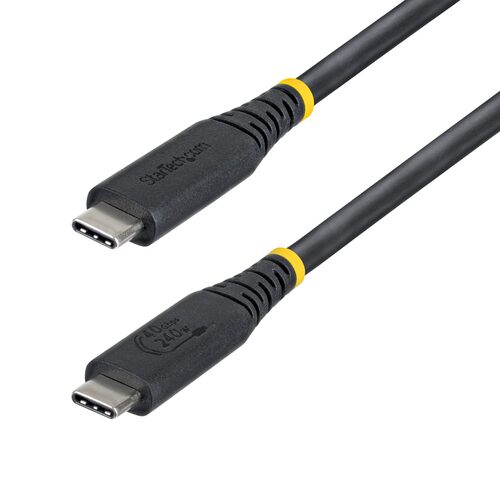 Cavo USB C Startech.Com CC1M40GUSB4TP 240W Power Delivery Black
