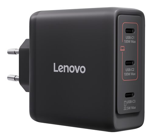Caricabatterie Lenovo 40AW100BEU 100W GaN Black