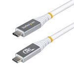 Startech.Com - Cavo USB C Startech.Com CC50CM80GUSB4CABLEW 240W USB4 White e Silver