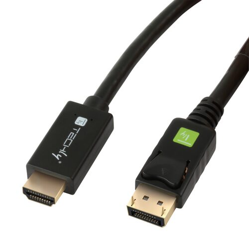 Cavo adattatore Techly ICOC DSP H12 030 DisplayPort a HDMI Black