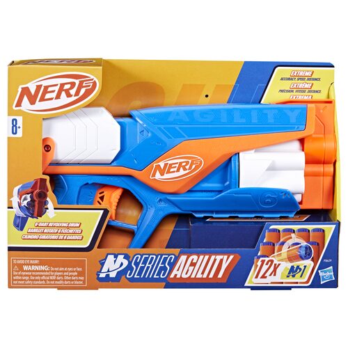 Pistola blaster Hasbro F86292210 NERF N Series Agility 12cp