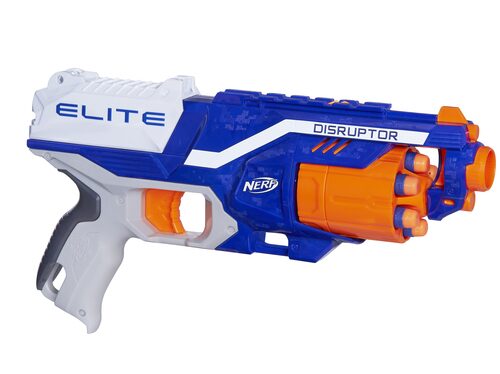Pistola blaster Hasbro E0391400 NERF Elite Disruptor 6cp tamburo rotan