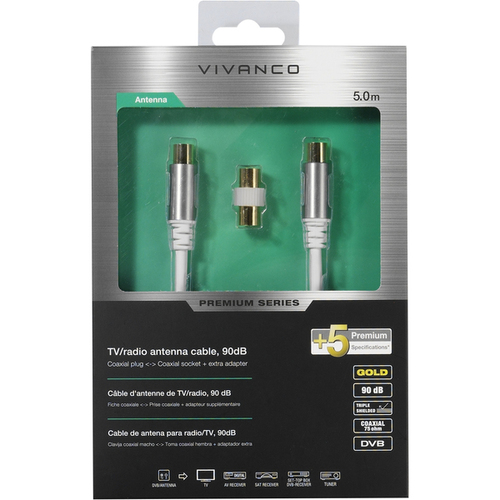 CAVO PREMIUM ANT.90DB 5M