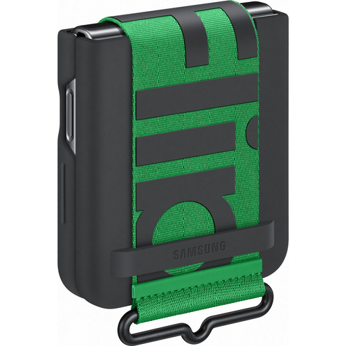 Samsung Silicone Cover with Strap per Galaxy Z Flip4, Nero