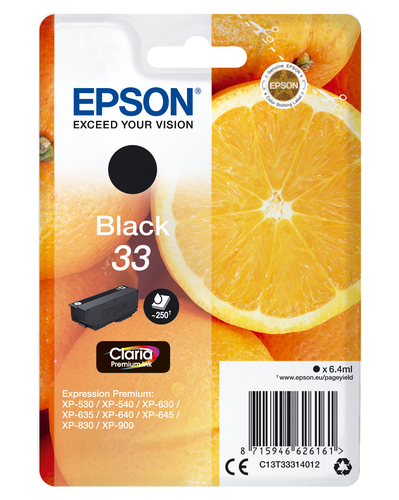 Epson Oranges Cartuccia Nero T33 Claria Premium