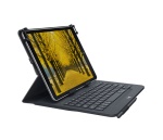 Logitech Universal Folio Cover iPad o Tablet con Tastiera Bluetooth Wireless, Per la maggior parte dei tablet da 9-10, iOS, ‎Android, Windows, ‎Italiano Qwerty, Nero