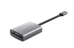 TRUST - Trust 24136, MicroSD (TransFlash), SD, SDHC, SDXC, Alluminio, 140 Mbit/s, USB 3.2 Gen 1 (3.1 Gen 1) Type-C, 34 mm, 14 mm