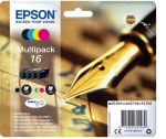 EPSON - Epson Pen and crossword Multipack Penna e cruciverba 4 colori Inchiostri DURABrite Ultra 16, Resa standard, Inchiostro a base di pigmento, Inchiostro a base di pigmento, 5,4 ml, 3,1 ml, 1 pz