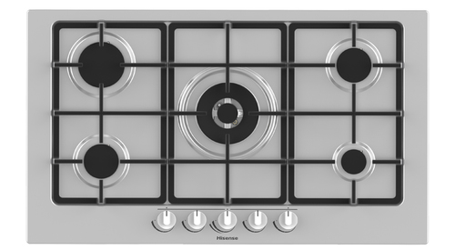 Hisense GM973XF piano cottura Acciaio inossidabile Da incasso Gas 5 Fornello(i)