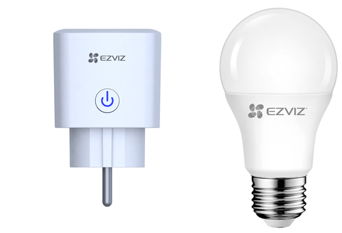 EZVIZ T30 + LB1-White presa intelligente 2300 W Casa, Ufficio Bianco