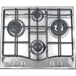 Hotpoint - Hotpoint PCN 642 T/IX/HAR, Acciaio inossidabile, Da incasso, 60 cm, Gas, Acciaio inossidabile, 4 Fornello(i)