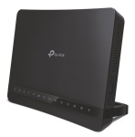 TP-LINK - TP-Link Archer VR1210v, Wi-Fi 5 (802.11ac), Dual-band (2.4 GHz/5 GHz), Collegamento ethernet LAN, 3G, Nero, Router portatile