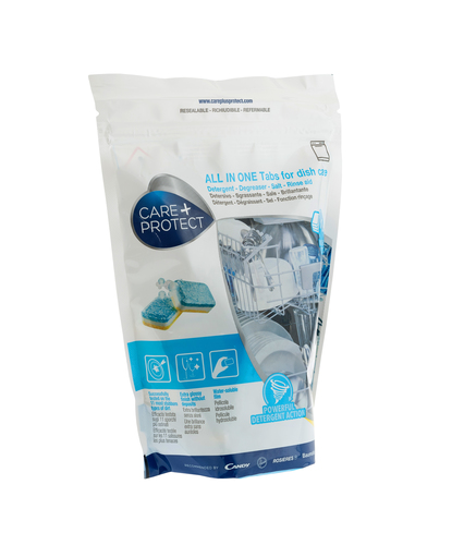 Care + Protect LDT2030 30 pz Detersivo per lavastoviglie + brillantante + sale Compressa