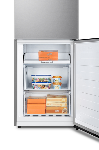 Hisense RB390N4ACE frigorifero con congelatore Libera installazione 304 L E Acciaio inossidabile