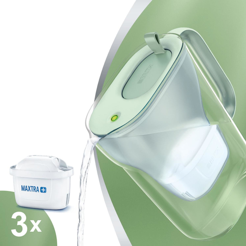 Brita 1049756 Filtraggio acqua Caraffa filtrante 2,4 L Verde, Trasparente