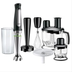 BRAUN - Braun MQ 7087X, Frullatore ad immersione, 1,2 L, Funzione pulsante, 1,2 m, 1000 W, Nero, Acciaio inossidabile