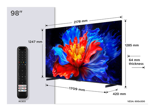 4KQLED GOOGLETV TCL98P89K