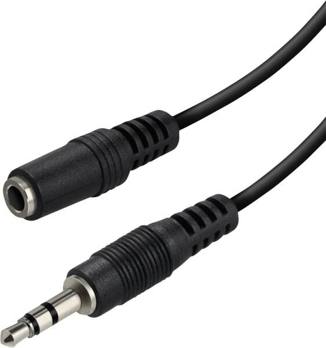 CAVO JACK 3,5 M-F 1,5 BK