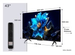 TCL - 4KQLEDGOOGLETV TCL 43P79K