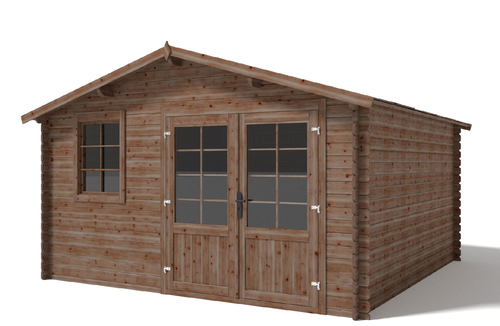 Esterni da Vivere Casetta Ines, Legno in Abete, 14.14 m2, 400 x 400 x 250 cm, casetta da giardino