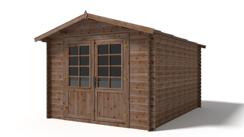 Esterni da Vivere Casetta Nadia, Legno in Abete, 10.37 m2, 300 x 400 x 235 cm, casetta da giardino