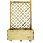 Edv casette - Esterni da Vivere EX/FIOGRI13540, Vaso di fiori verticale, Libera installazione, Legno di pino, Legno, Esterno, Rettangolo