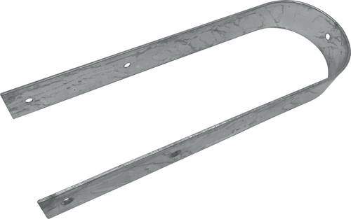 Esterni da Vivere Staffa a “U” per fissaggio corrimano, 10 cm, accessorio per recinzioni e schermatura da giardino