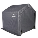 SHELTERLOGIC - Esterni da Vivere Capanno 1818, 1800 x 1800 x 1800 mm, casetta da giardino, Fabric shed, Singolo, Tetto a due spioventi, Grigio, Polietilene, Grigio