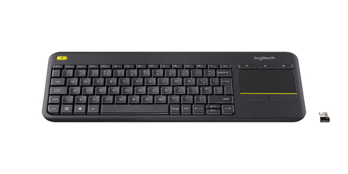 LOGITECH 920-007135 TASTIERA WIRELESS K400 PLUS SMART TV TOUCHPAD BLA