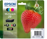 EPSON - Epson Strawberry 29 CMYK, Originale, Inchiostro a base di pigmento, Nero, Ciano, Magenta, Giallo, Confezione multipla, Epson Expression Home XP-235/332/335/432/435, 1 pezzo(i)