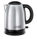 Russell Hobbs - Russell Hobbs Adventure, 1,7 L, 2400 W, Nero, Argento, Plastica, Acciaio inossidabile, Indicatore del livello dell'acqua, Arresto di sicurezza contro il surriscaldamento