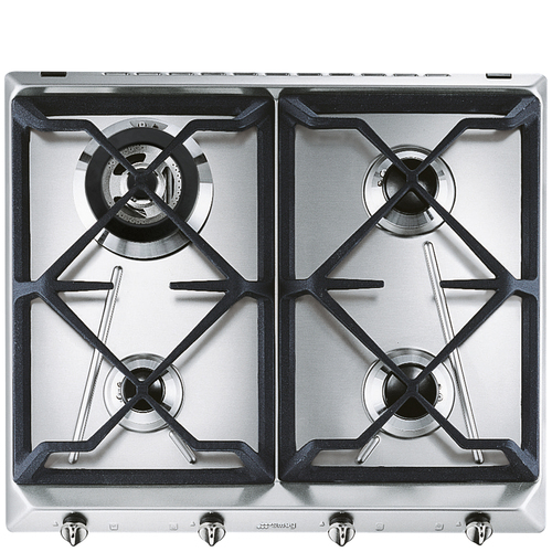 SMEG SRV564GH3  PIANO COT 60CM 4F INOX GRIGLIE GHISA