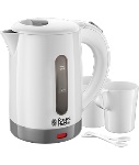 RUSSELL - Russell Hobbs 23840-70, 0,85 L, 1000 W, Grigio, Bianco, Plastica, Indicatore del livello dell'acqua, Filtro