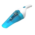 BL.&DECK - Black & Decker WDC115WA, Secco e bagnato, 540 l/min, Senza sacchetto, 0,385 L, Blu, Bianco, Batteria