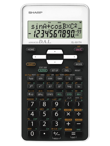 SHARP EL531THB-W CALC.SCIENTIFICA DISPLAY 2LINEE 273FUNZIONISISTEM