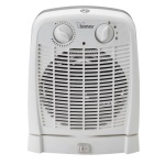 Bimar - Bimar HF195, Riscaldatore ambiente elettrico con ventilatore, IP21, Interno, Scrivania, Pavimento, Tavolo, Nero, Bianco, Manopola