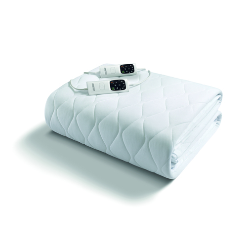 Imetec 16729 coperta/cuscino elettrico Riscaldaletto elettrico 300 W Bianco Tessuto