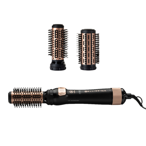 Imetec Bellissima BHS4 1100 Spazzola ad aria calda Caldo Nero, Rose Gold 1000 W
