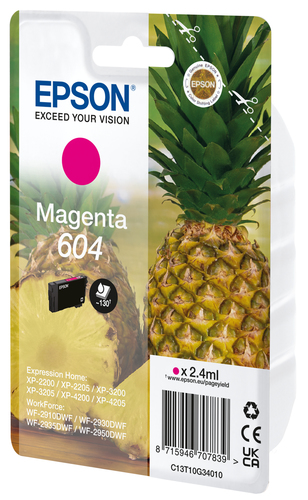 EPSON T10G34020  C.INK MAGENTA 604 ANANAS