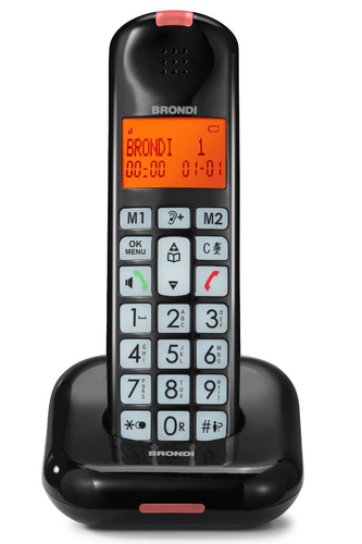 Brondi BRAVO MOON CORDLESS SENIOR TASTI GRANDI ECO DECT IDENT.CHIAM