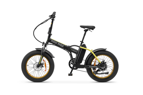Argento MINIMAXYEL E-BIKE FATBIKE PIEGHEVOLE MINIMAX YELLOW BLACK