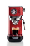 ARIETE 1381-13    MACCH CAFFE POLV/CIALDE METAL MANOMETRO ROSSA