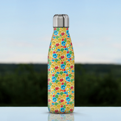 STEELBOTTLE STEELSMILE BOTTIGLIA TERMICA 500 ML            SMILE YELLOW