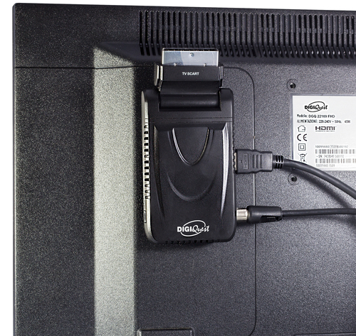 DGQ INVISIBLE  DECODER DIG TERR SCART INVISIBLILE RETRO TVHDMI