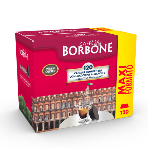 CAFFE'BORBON AMSNERADEC COMPATIBILI LAVAZZA 120PZ DECISA (NERA) PROMO BOX