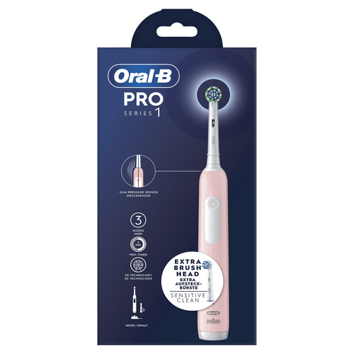 BRAUN PRO1CRSPK1 SPAZZOLINO EL. POWER PRO 1 CROSS ACTION PINK1REF