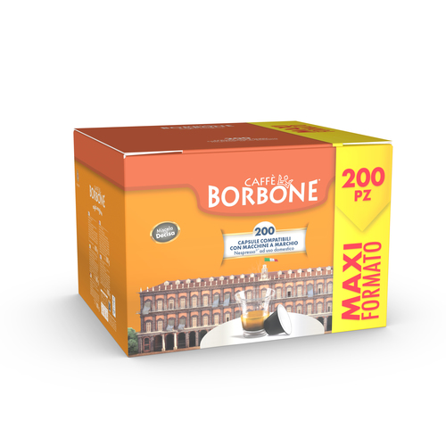 CAFFE'BORBON REBNERADEC CAPSULA COMPATIBILI NESPRESSO 200PZ DECISA (NERA)