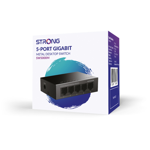 STRONG SW5000M    SWITCH 5PORTE 10/100/1000 METAL