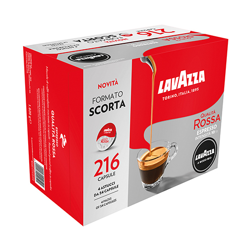 LAVAZZA 8241       8241 CART.4 AST.54C.QUALITA' ROSSA  TOTALE 216 CA